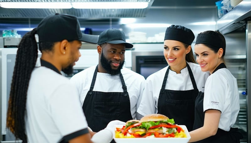 Nindustries team providing tech support and food service around the clock